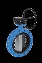 The other is the butterfly valve, where a sturdy valve disc is moved between the open and closed position in the media flow, and which has a much smaller design height than a gate valve.