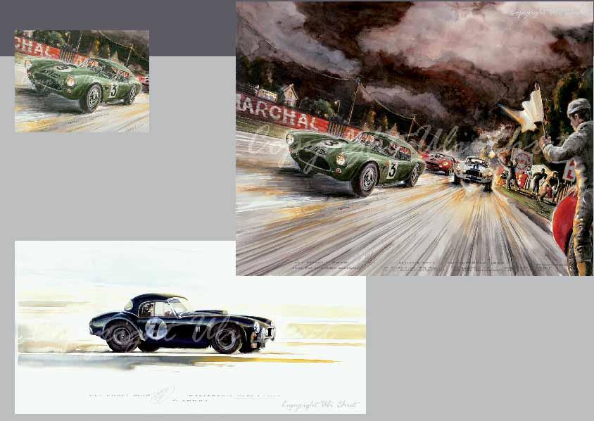 #188-A AC Cobra Le Mans 1963 - On canvas: 160 x 120 cm, 120 x 90 cm, 70 x 50 cm #188 To the unknown Marshal - On canvas: 160 x 120 cm,