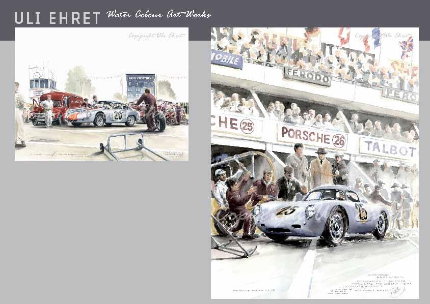 #426 Porsche Abarth/Ben Pon Goodwood TT 62 - On canvas: 160 x 100 cm, 130 x 80 cm, 100 x 60 cm, 70 x 40 cm #309 In Memoriam von