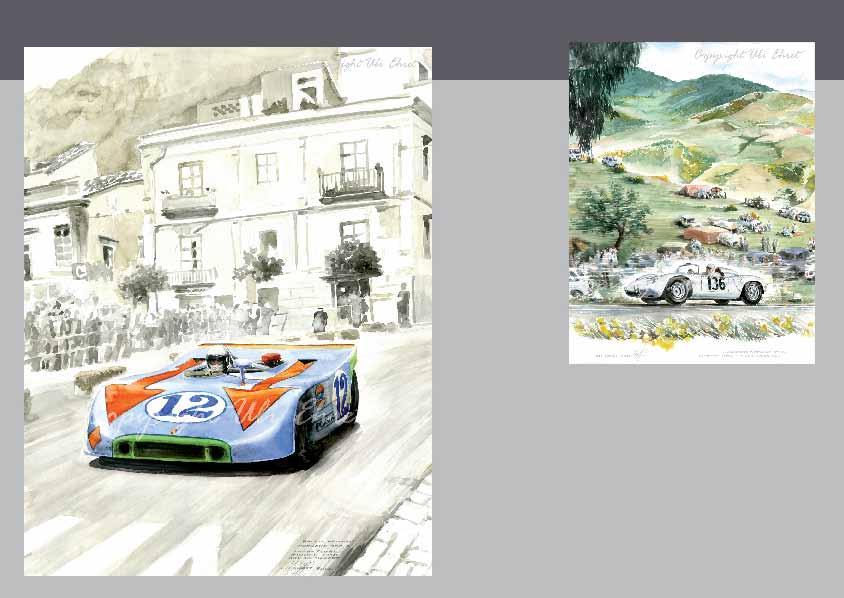 #357 Targa Florio 1961 Stirling Moss / Porsche RS61 - On canvas: 120 x 160 cm, 100 x 130 cm, 90 x 120 cm, 70 x 100 cm, 60 x 90 cm, 50 x 70