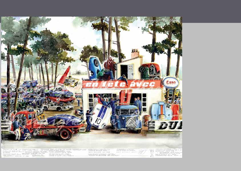 #337 Le Mans Scrapyard - On canvas: 160 x 120 cm, 120 x 90