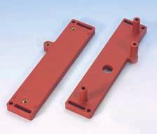 Safety door interlocks TZK type series ccessories mounting plates Features Good integration in (l) profile systems (in connection with the actuators TZK/COFV and TZK/CORFV).