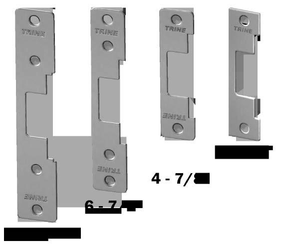 THE ONE BOX SOLUTION FOR CYLINDRICAL AND DEADLATCHES FLEXIBLE FACEPLATES ALL 4 FACEPLATES INCLUDED 4200 Series AVAILABLE IN 6 FINISHES THE FACEPLATES WILL COVER MOST INSTALLATIONS IN ALUMINUM FRAMES