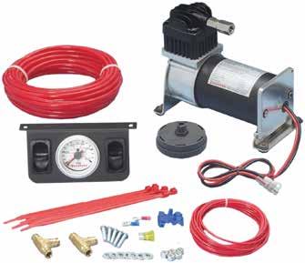 00 Dual Gauge Air Command II Heavy duty air compressor Single white face gauge Inflates two bags equally