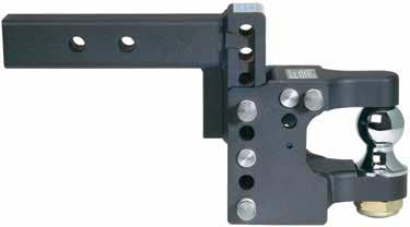 95 Adjustable Duplex Pintle Fit into 2½" receivers Use a 5 /8" receiver pin HARPL 9 / 16" bolt holes,