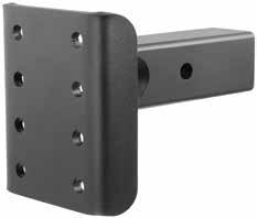95 Gen-Y Torsion Pintle Mounting Plate Fit into standard 2" receivers, use a 5 /8" receiver pin ½" bolt