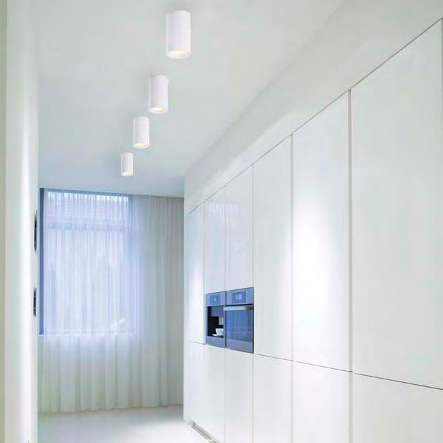 REF. ZEN 1009C02 Plafón de superficie - Ceiling Lamp Color: Blanco - White 130 MM. 65 MM.