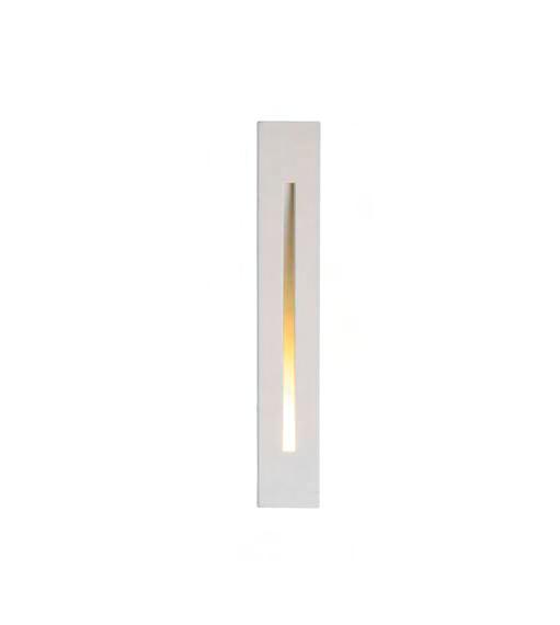 REF. LED HIDROGEN 1014G01 Aplique empotrado - Recessed wall lamp Color: Blanco / White 185 MM. 32 MM.
