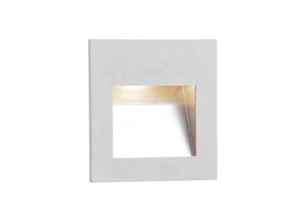REF. LED OASIS 1003G01 Aplique empotrado - Recessed wall lamp Color: Blanco / White 90 MM.