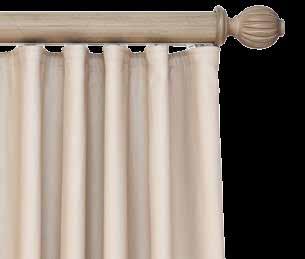 Traversing 2 Cordoba and 2 3/4 Granada Hand, Baton or Cord Draw ASSEMBLED PRICING includes wood pole fascia, assembled track, brackets, customer s choice of finials, c-ring where specified, and 36