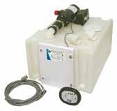 50890-1000 12 50890-1100 24 1-1/2" (38mm) hose barb intake and discharge Jabsco Waste Management System This is an easy-to-install, all-inclusive system consisting of a compact polyethylene holding
