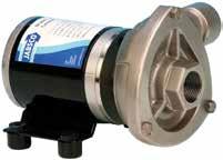 18 Jabsco Circulation Pumps Jabsco Cyclone Centrifugal Pumps This long-life, continuously rated centrifugal pump delivers high flows up