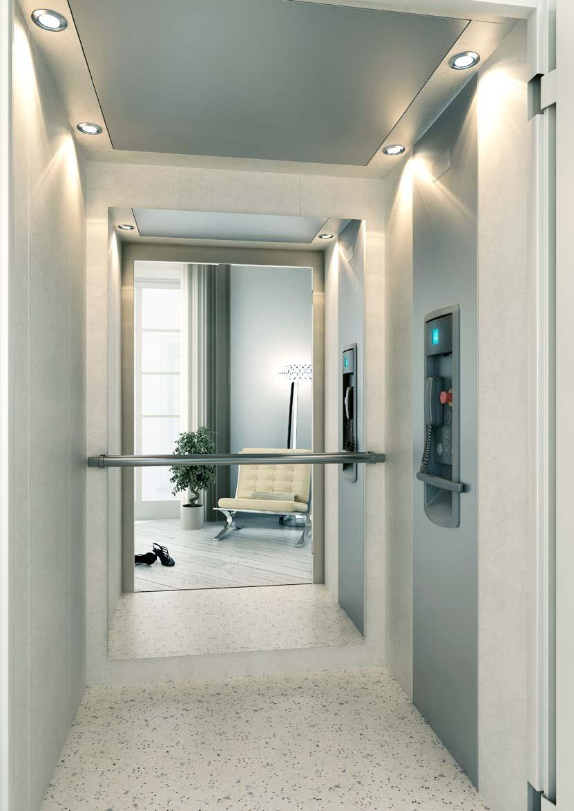 With these home elevators you will be able to combine car layouts, colours and materials to configure your elevator. Free your style and design the perfect elevator for your home.