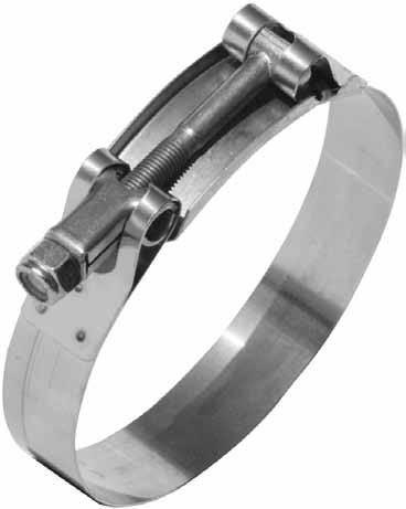 Heavy-Duty Clamps Breeze T-Bolt Breeze provides comprehensive application coverage with stainless steel T-Bolt clamps which are performance engineered for long term durability and manufactured to the