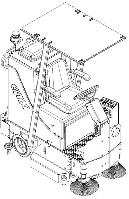 Machine options Overhead Guard 1. Your machine may be equipped with an"optional" "Overhead Guard" (A) that helps protect the operator from falling objects that are above the operators head.