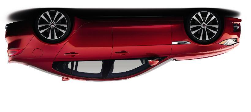 POSITION 3 AT THE RIGHT SIDE OF THE VEHICLE STEP BACK FOR AN OVERALL VIEW MESSAGE: The design of the all-new XE is distinctly Jaguar both inside and out KEY POINTS Simple form, sharp lines, pure