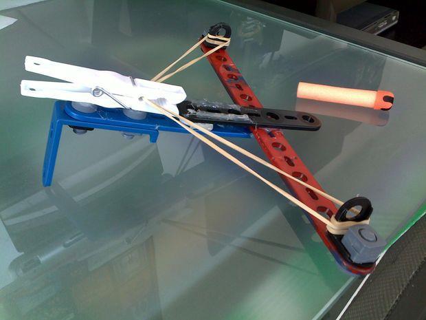 Slingshots Materials for the slingshot: Rubber bands of