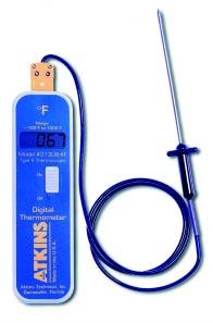 LOW COST DIGITAL THERMOMETER & PROBES 31308-KF -100 F to +1000 F 1 F 31308-KC -120 C to +550 C 1 C Model 31308-KF shown with Part No.