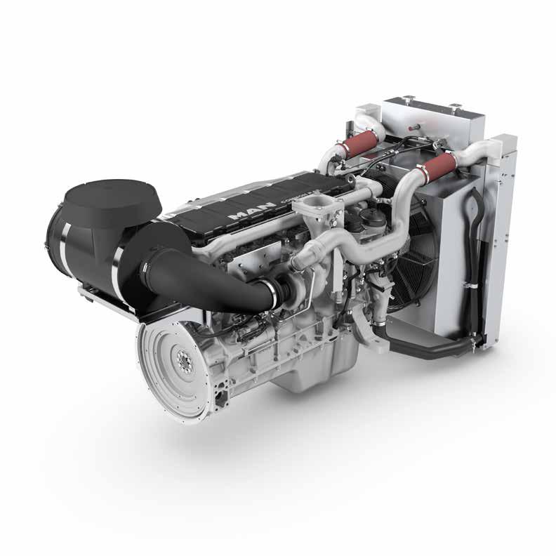 D2676 Characteristics ncylinders and arrangement: 6 cylinders in-line nmode of operation: Four-stroke diesel engine with direct fuel injection nturbocharging: Turbo charger with charge air cooling