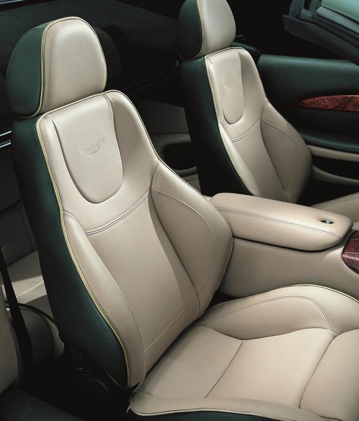 Superb Connolly leather seats provide both driver and passenger with essential support when driving at speed, but without compromise to the high levels of comfort and luxury synonymous with the name