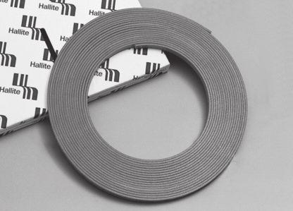 16506 Hallite 506 bearing strip is available in three forms: Cut Rings Ready made, cut to size and to customer specifications, and ready for installation, Hallite 506 have become an industry standard