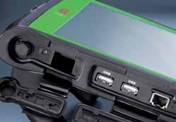 Mobile work over long periods Inclusion of two identical lithium-ion batteries One battery is sufficient to continue operating in the workshop If