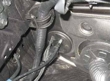 Wiring harness pass through Protective rubber plug 6 7 Do not install the metering