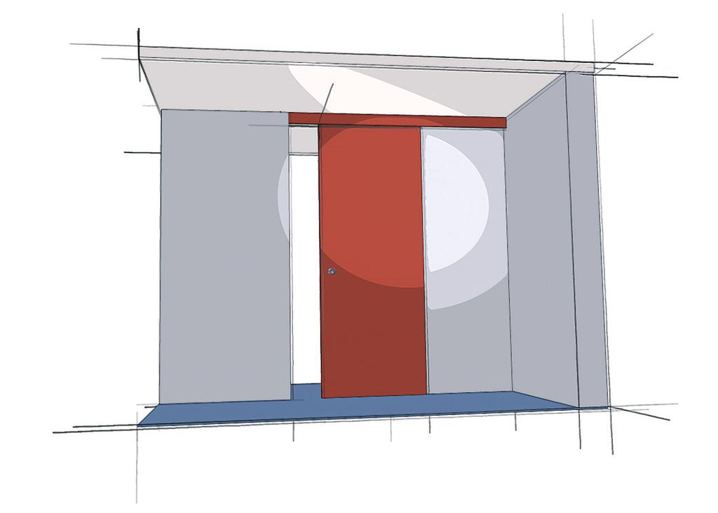 Single Door Hanger System Top Line Grant 5150 up to 150 lbs/door (68 kg/door) for door thickness 1 (25.