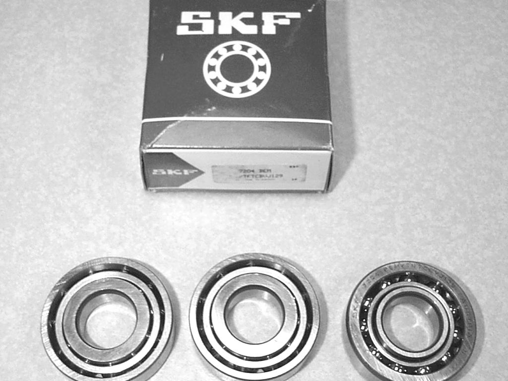 Scope: SKF manufactured bearings have a noticeable difference in the ball cage, being brass, compared to those from other suppliers.