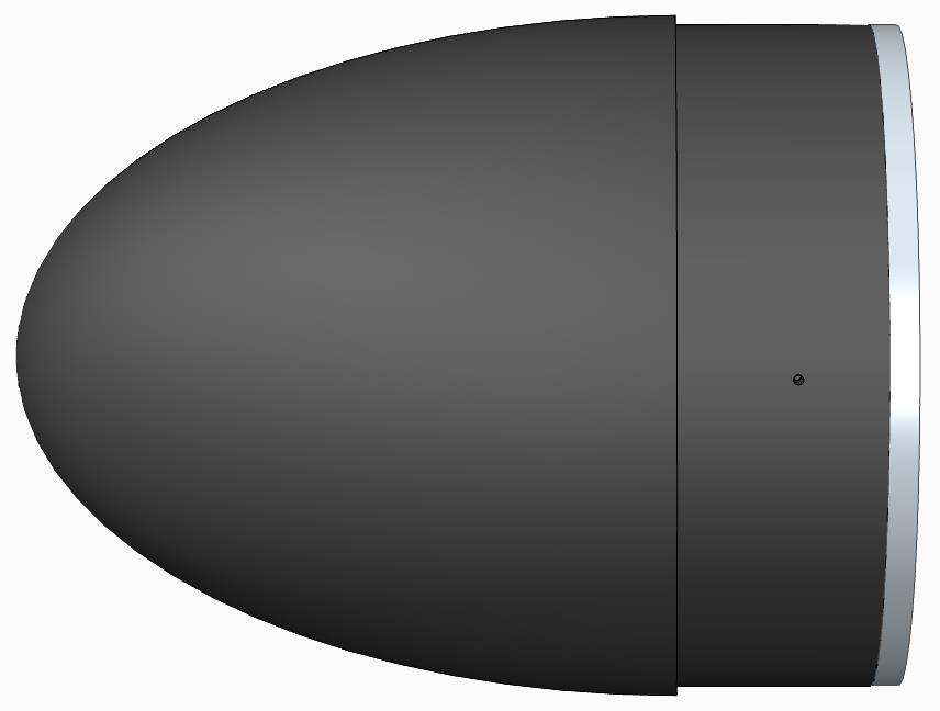 Nose Cone 6 in. elliptical shape; 6.17 in.