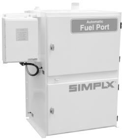 The Automatic Fuel- Port provides a ready means of ground level connection of the fill hose, and captures spills that may occur at the fill point during filling operations.