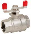 RANGE : Stainless steel body NPT threaded with red handle Ref.