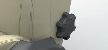 Tilt the backrest. Electronic lumbar support*. Memory button (M).
