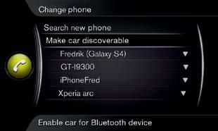 Keep in mind that the entire infotainment system, including telephone and navigation* functions, are switched on and off at the same time. How do I pair the first Bluetooth cell phone?
