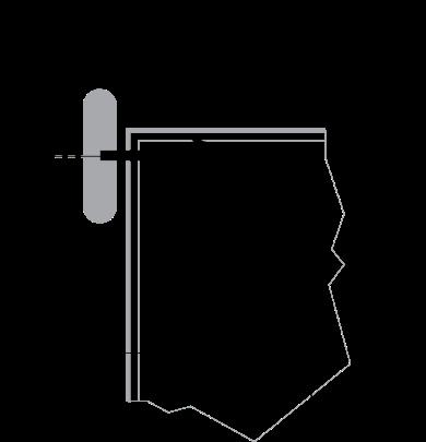As seen above, the turning torque (labeled TT) is caused by the turning force of the wheel (labeled FT) at a distance from the center of rotation (labeled X).