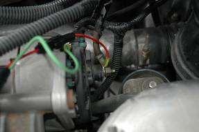 The Original Equipment fuel pump lead extends about 5 inches from the pump.