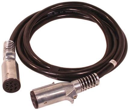 PE15400 15' ISO Electrical Coiled Cable, 1/8, 2/10 & 4/12ga, w/ Nylon Plugs 15 ft.