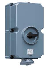Switched and Interlocked Receptacles LockOUT-LET Series K Non-Fusible Interlocked K 100 Amp; NEMA 4X; 12 Amp Configuration Voltage HP Rating Standard 100 1Ø125 2 Pole, 3 Wire 1Ø250 1Ø480 3 Pole, 4