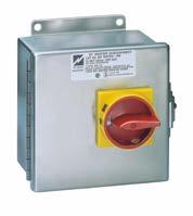 Motor Disconnect Switches and Specialty Enclosures ST Stainless Steel Series K Non-Fusible K 20, 30, 60 & 100 Amp; NEMA 4X; 12 Ampere Rating (General Purpose) HP Ratings 240V 480/600V 1Ø 3Ø 1Ø 3Ø