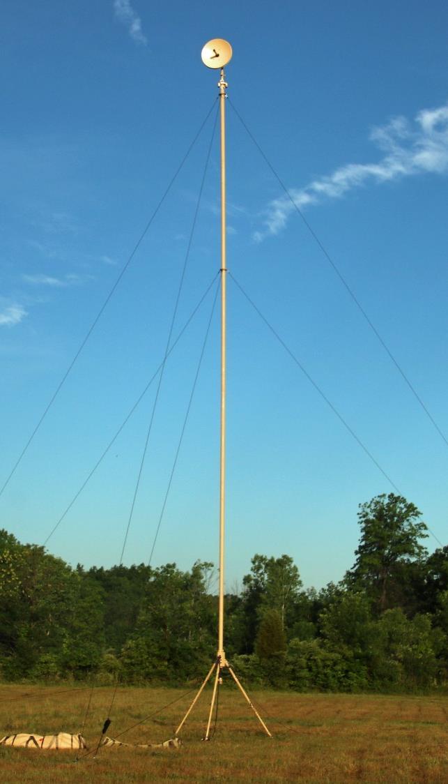 Telescopic & Sectional Masts Sectional masts - composite - man portable to heavy duty Telescopic masts - aluminium and composite - lightweight to heavy duty Guyed and Un-guyed (self supporting) masts