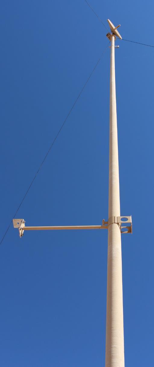 ULM Series Tripod Sectional Mast Composite sectional masts Heights up to 36