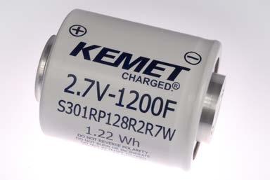 Screw Terminal Supercapacitors S301 Series, Screw Termination, 2.7 V, 65ºC Overview KEMET S301 Series Supercapacitors utilize a proprietary electrode design to deliver a very high power density.
