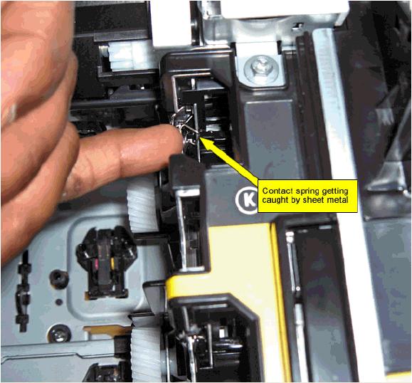 To help Division understand the issue better, when you have such a case, please gather this information: Model number and serial number Which Cartridge lock is broken (Black, Yellow, Cyan or Magenta?