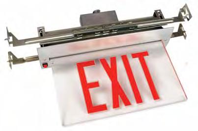 ALSO IN Edge Lit LED Exit Sign City of New York Approved Recessed Mount ESEL-RC-SF-RA ESEL-RC-SF-RA-NYC ESEL-RM-DF-RA ESEL-RM-DF-RA-NYC Recessed Mount offers a clean, modern look to newly designed