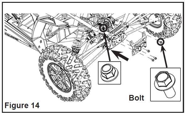 Front Plate Bracket Installation: 1. Install the front plate bracket, item 1, with roller fairlead as a subassembly on the vehicle with the four bolts, item 4, and lock nuts, item 6, as shown.