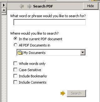 SEARCHABILITY Using the Adobe Acrobat Reader we have added the ability to do searches within the parts catalog. You may search based upon the part description, the O.E.M part #, or the A-American part #.
