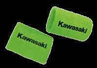 Lime-green with black Kawasaki logos.