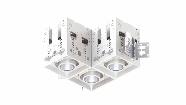NE CONTRUCTION Assembled New Construction housing (Patent Pending) Butterfly brackets and mounting bars included with assembled unit are perfect for fixed or suspended ceiling in a new construction.