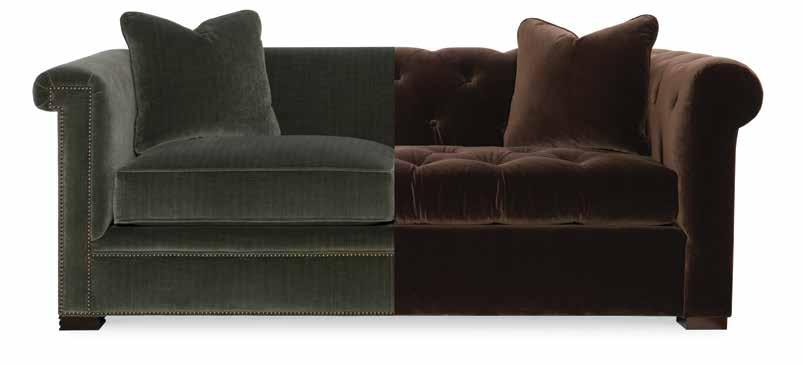 MODERN and CLASSIC Shown as: LTD7700-3D Shown as: LTD7701-3D with optional seat Button Tufting MODERN LTD7700 CLASSIC LTD7701 Customized Fabric Upholstery with Modern Style Options.