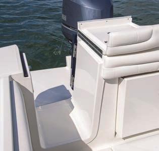 Various Leaning Post/ Tackle Center Options Bilge Access Integrated Flush Folding
